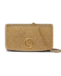 Stella McCartney S-Wave Portemonnaie mit Kristallen Gold