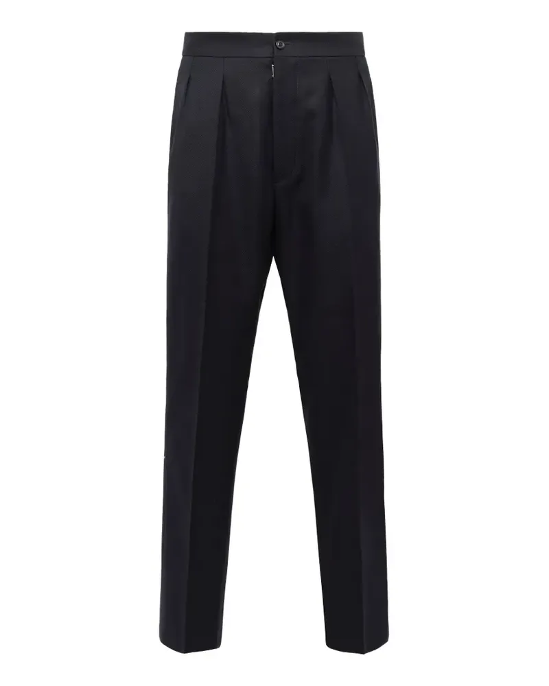 Maison Margiela pleated wool trousers - Blau Blau