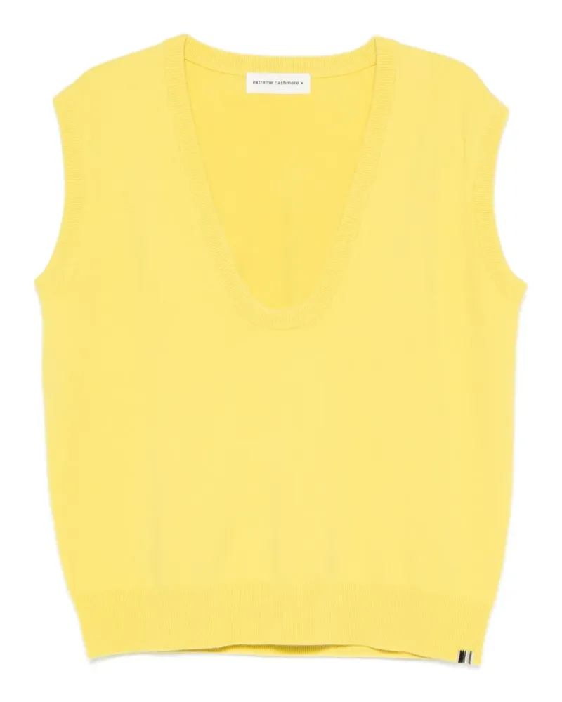 extreme cashmere Pullunder mit V-Ausschnitt - Gelb Gelb