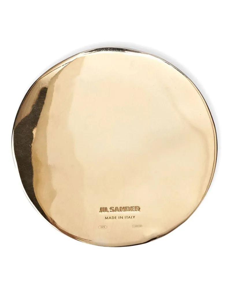 Jil Sander Anstecknadel in Glanzoptik mit Logo-Gravur - Gold Gold