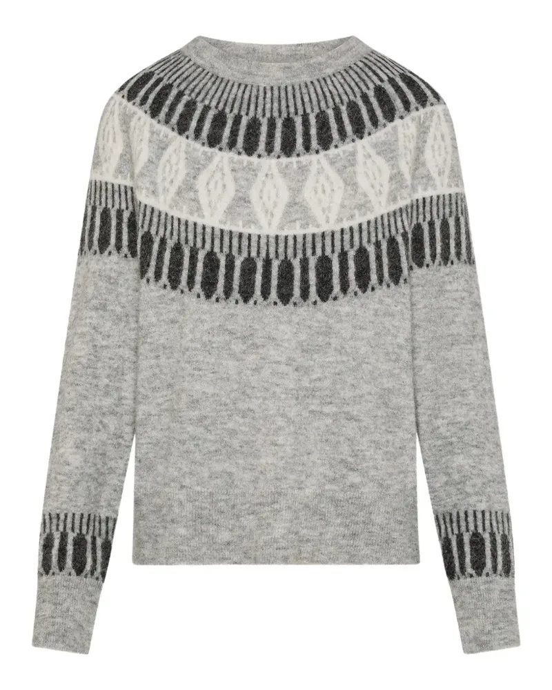 Seventy Pullover mit Fair-Isle-Strickmuster - Grau Grau