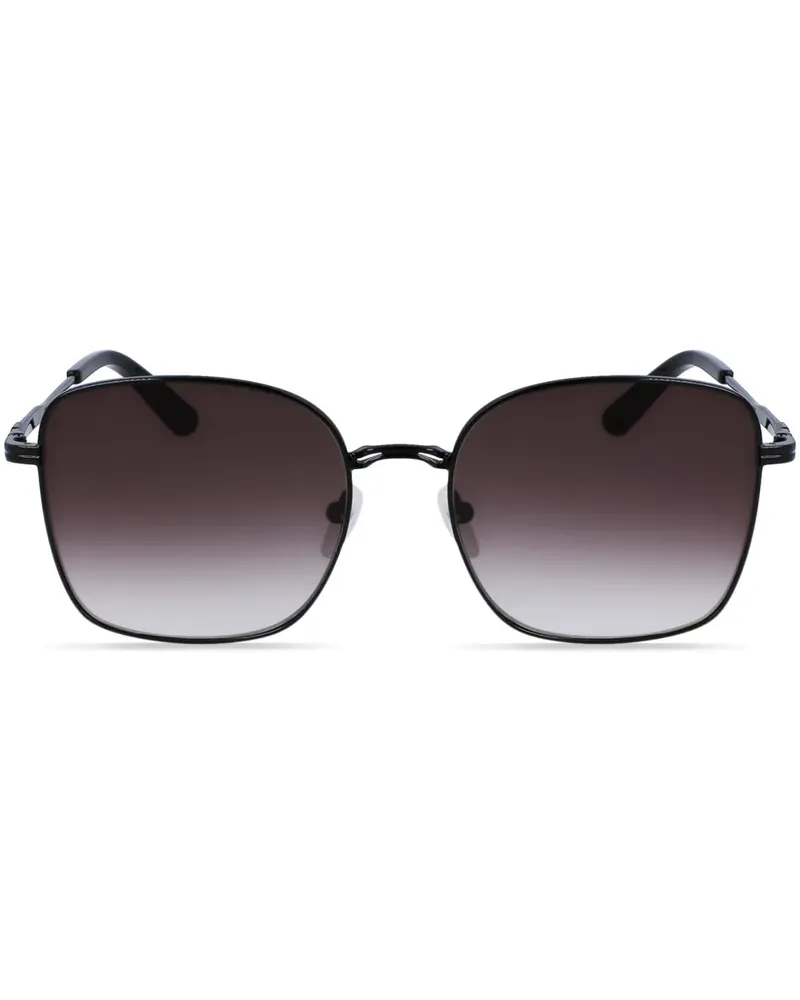 Calvin Klein Sonnenbrille mit eckigem Gestell - Schwarz Schwarz