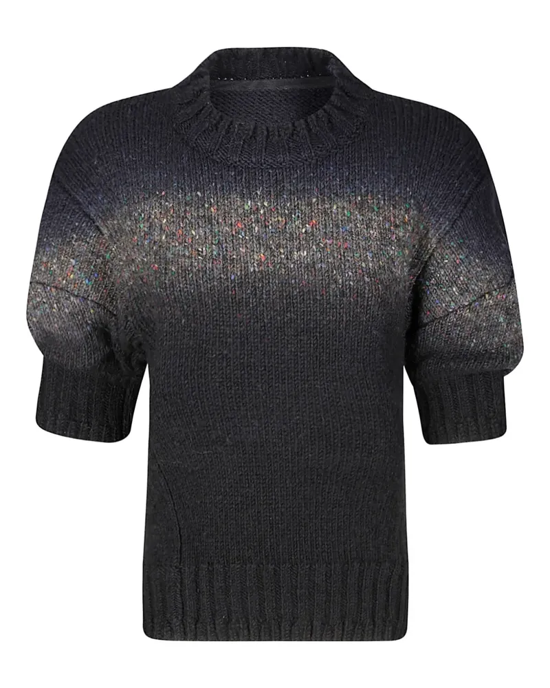 Sacai Pullover mit Ballonärmeln - Schwarz Schwarz