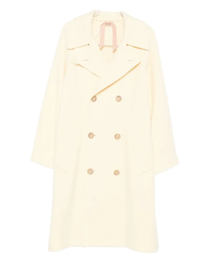 N° 21 double-breasted coat - Nude Nude