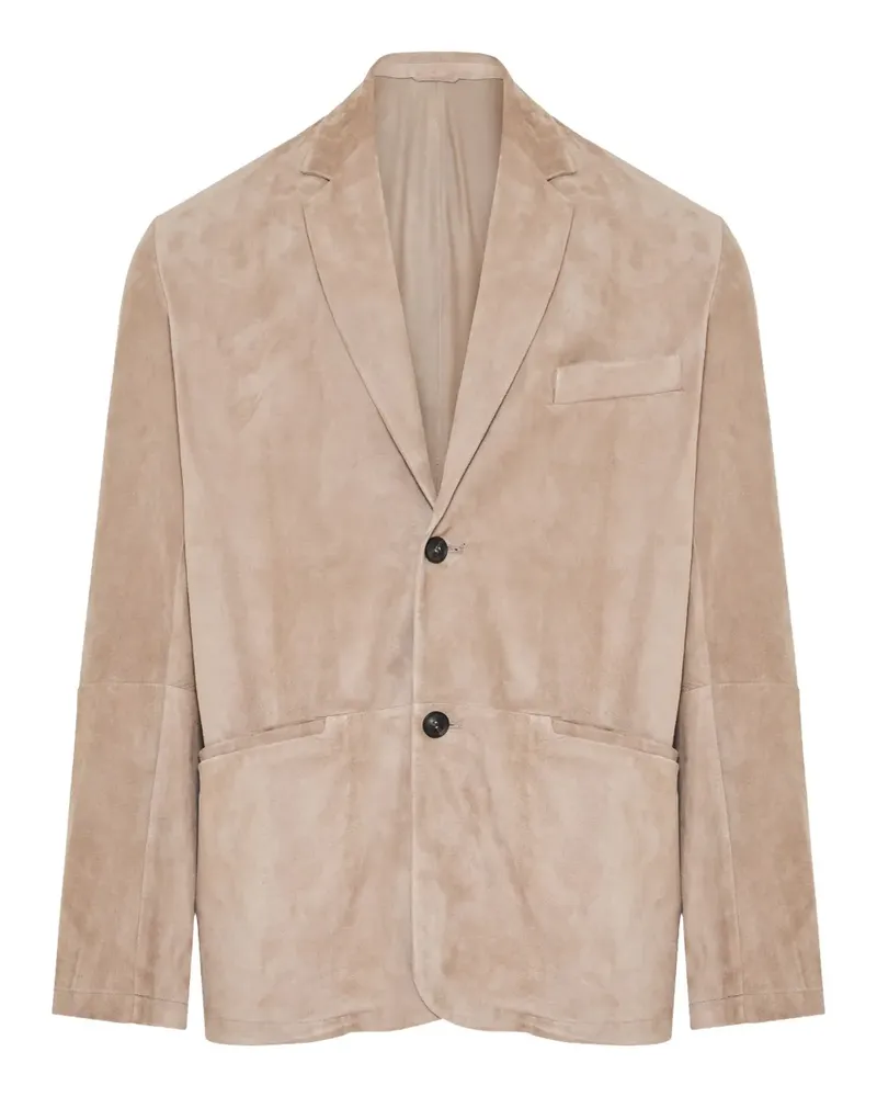 Emporio Armani Sakko aus Wildleder - Nude Nude