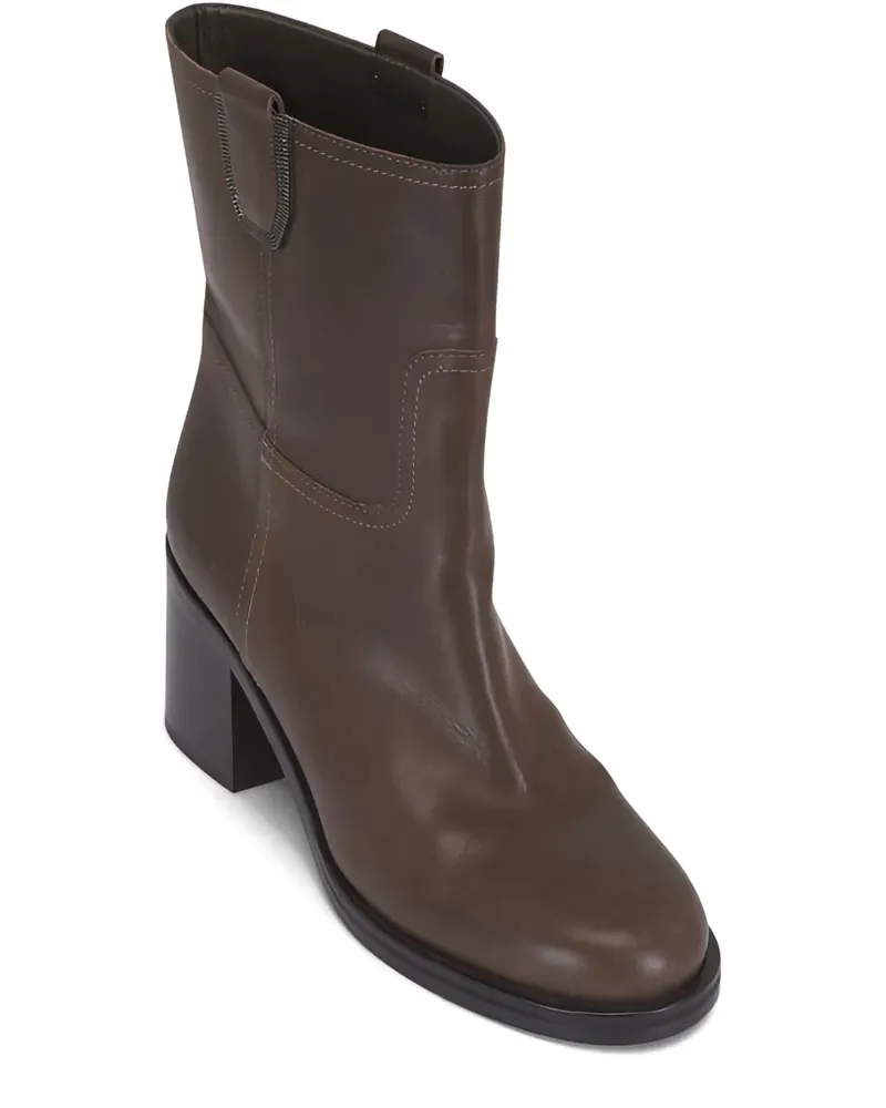 Brunello Cucinelli Stiefel mit Lasche 60mm - Braun Braun