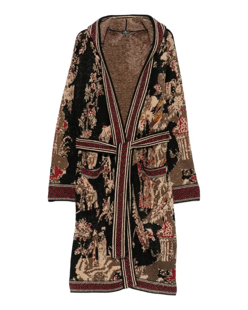 Etro Icon Jacquard-Cardigan - Schwarz Schwarz