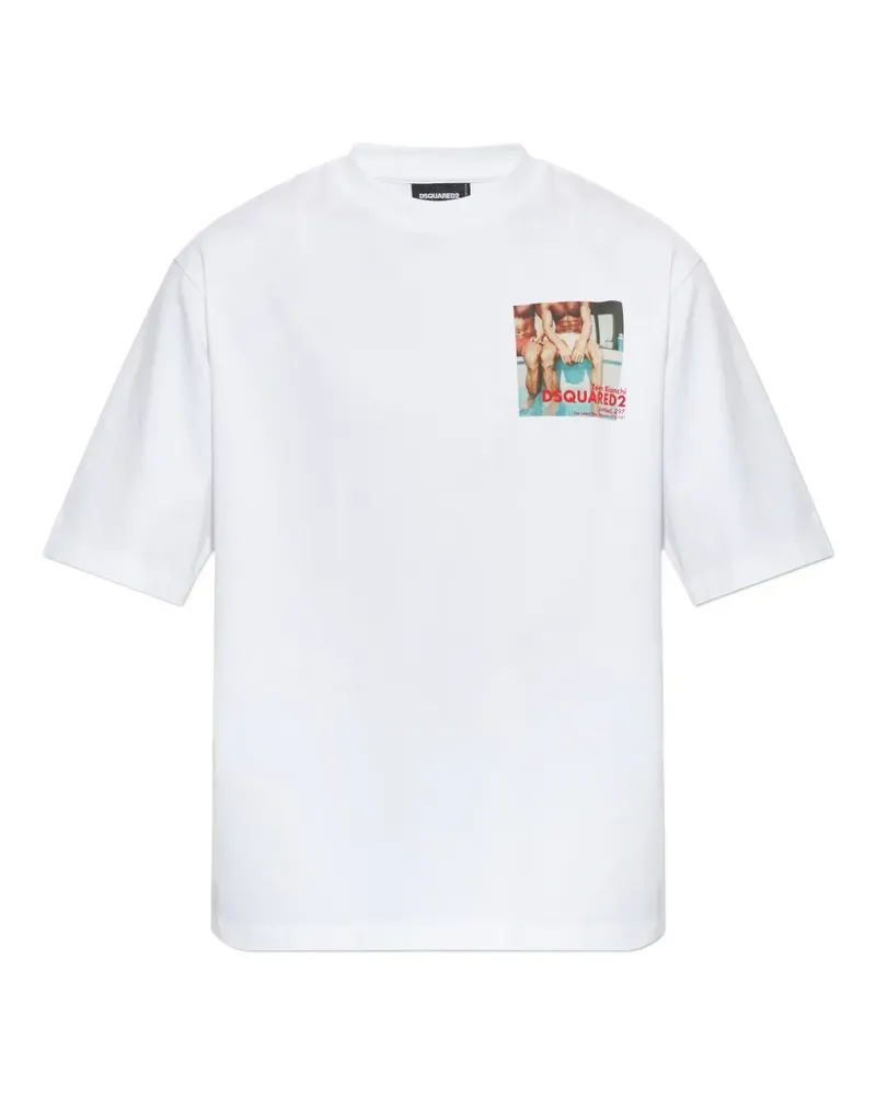 Dsquared2 T-Shirt mit grafischem Print - Weiß Weiß