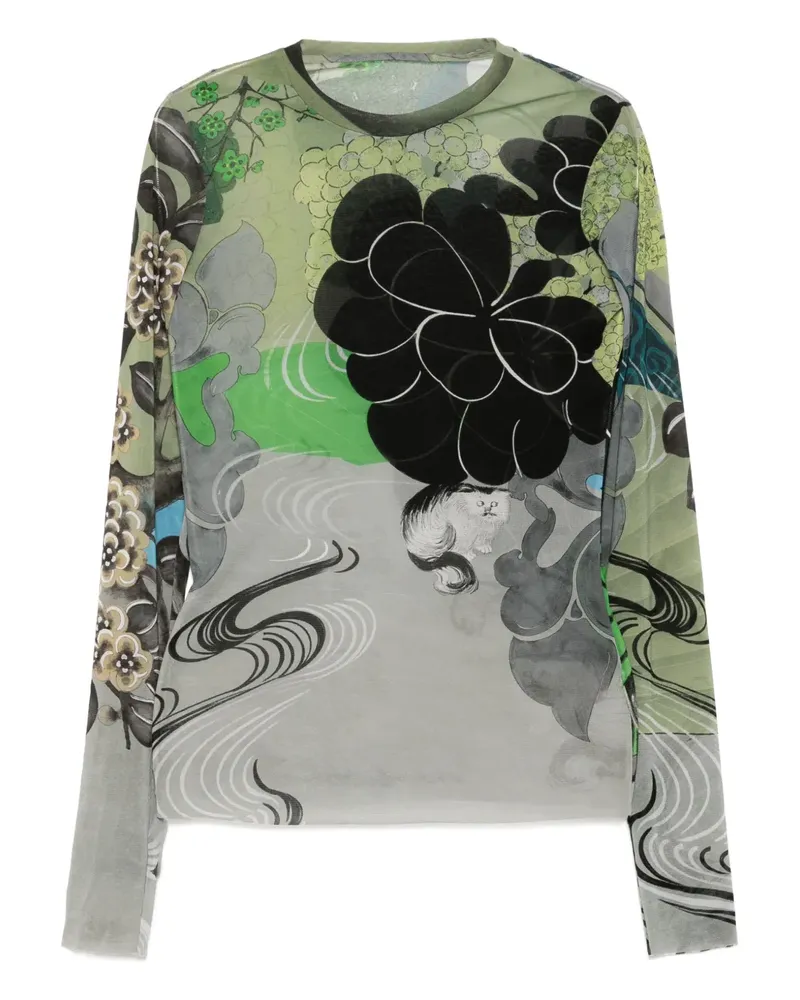 JNBY Klassisches Langarmshirt - Grau Grau