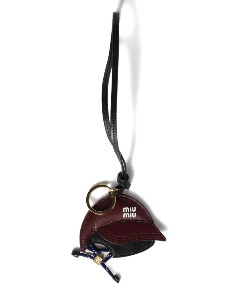 Miu Miu Schlüsselanhänger aus Leder - Braun Braun