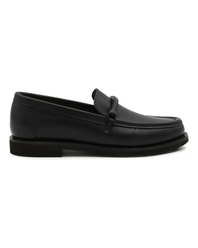Brunello Cucinelli Monili leather loafers - Schwarz Schwarz