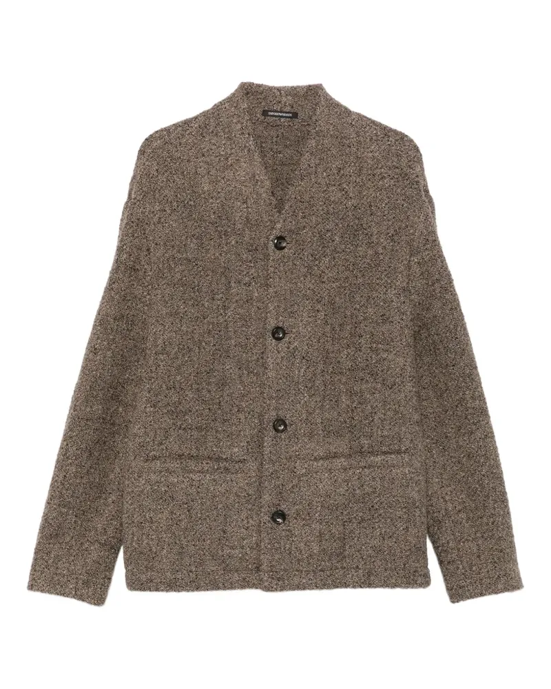 Emporio Armani Geknöpfte Jacke - Braun Braun