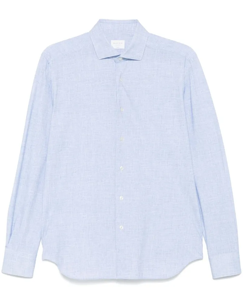 XACUS Hemd mit grafischem Print - Blau Blau