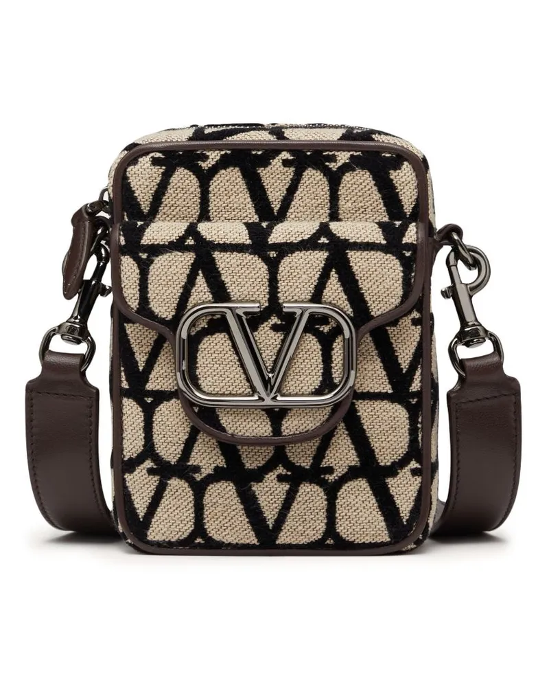 Valentino Garavani VLOGO Kuriertasche - Nude Nude