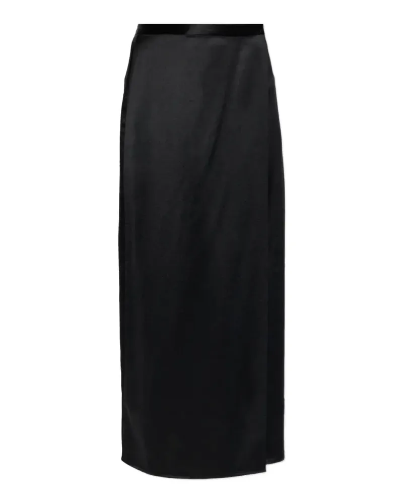 By Malene Birger Pacia satin-effect midi skirt - Schwarz Schwarz