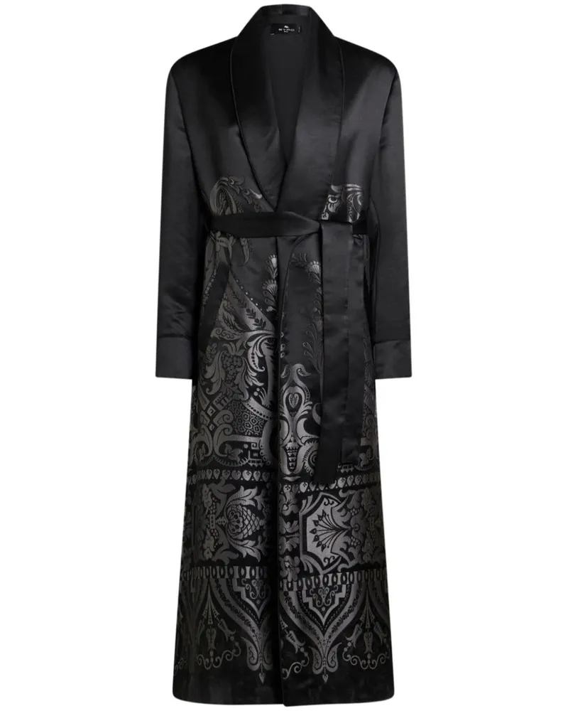 Etro Mantel aus Jacquard - Schwarz Schwarz