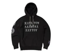 x Aries Hoodie mit grafischem Print - Schwarz