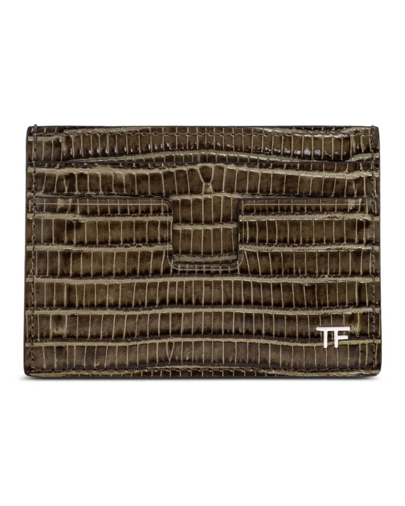 Tom Ford Kartenetui mit Prägung - Braun Braun
