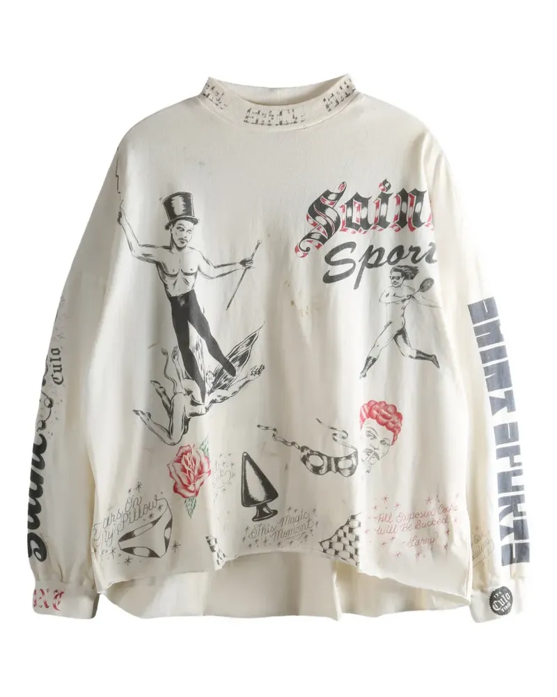 SAINT MXXXXXX Drawing T-Shirt - Nude Nude