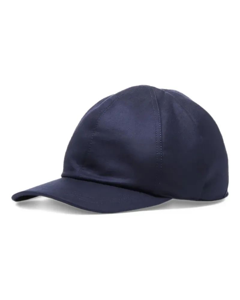 Canali Baseballkappe mit Einsätzen - Blau Blau
