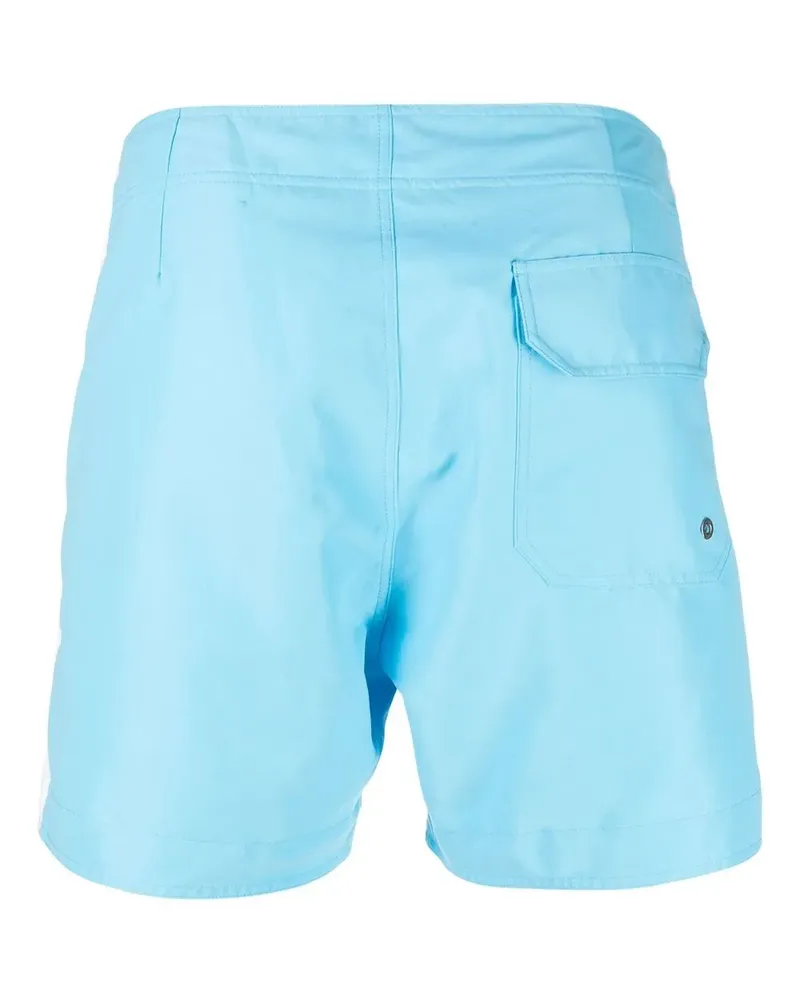 Palm Angels Badeshorts mit Logo-Stickerei - Blau Blau