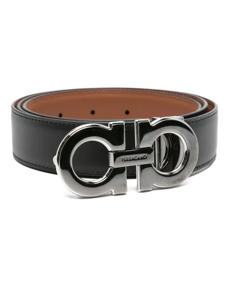 Ferragamo Gürtel mit Gancini-Schnalle - Schwarz Schwarz