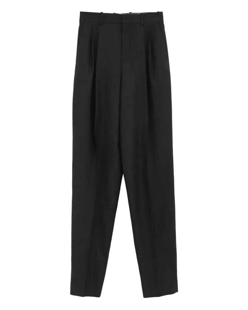 Chloé pinstripe pleated trousers - Schwarz Schwarz