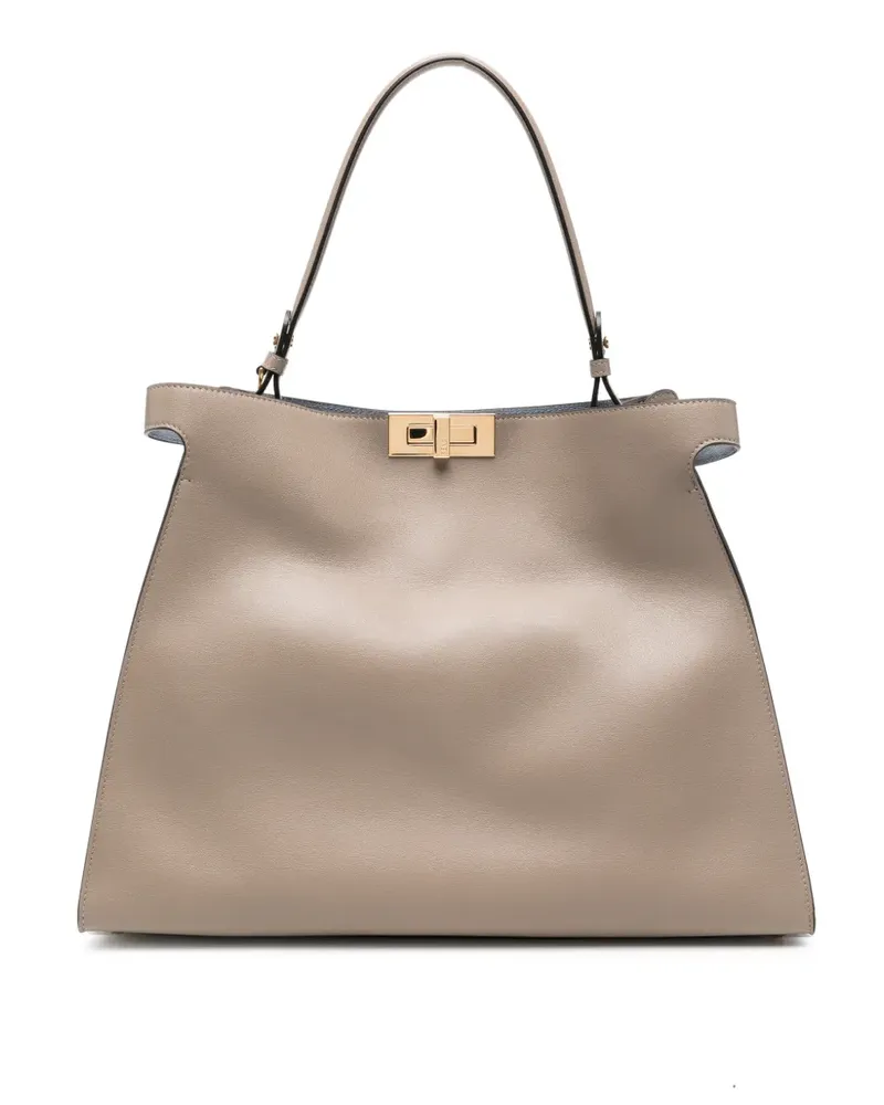 Fendi Große Way Handtasche - Nude Nude