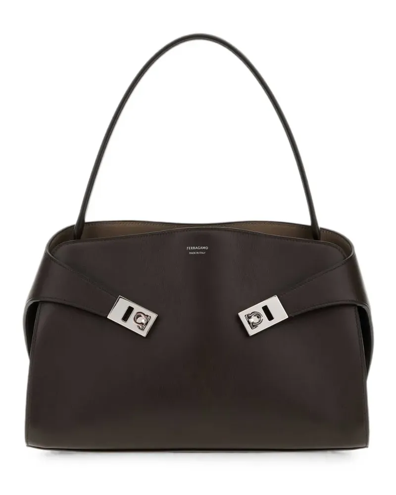 Ferragamo Hug leather shoulder bag - Braun Braun