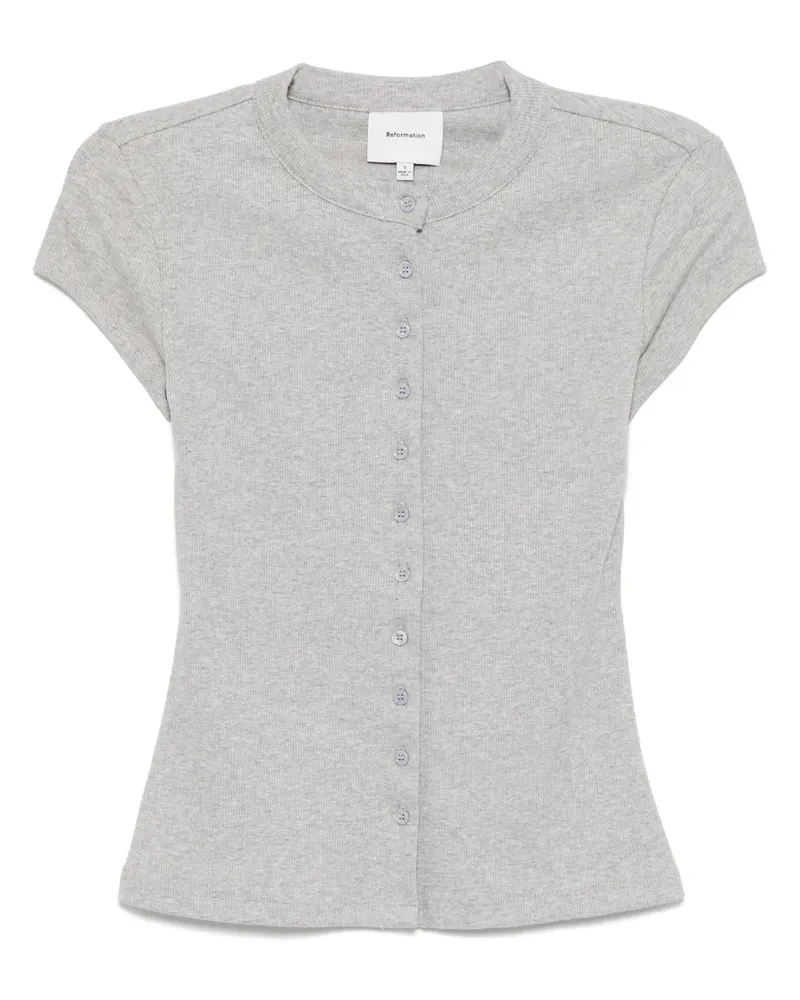 Reformation Raelynn Oberteil - Grau Grau