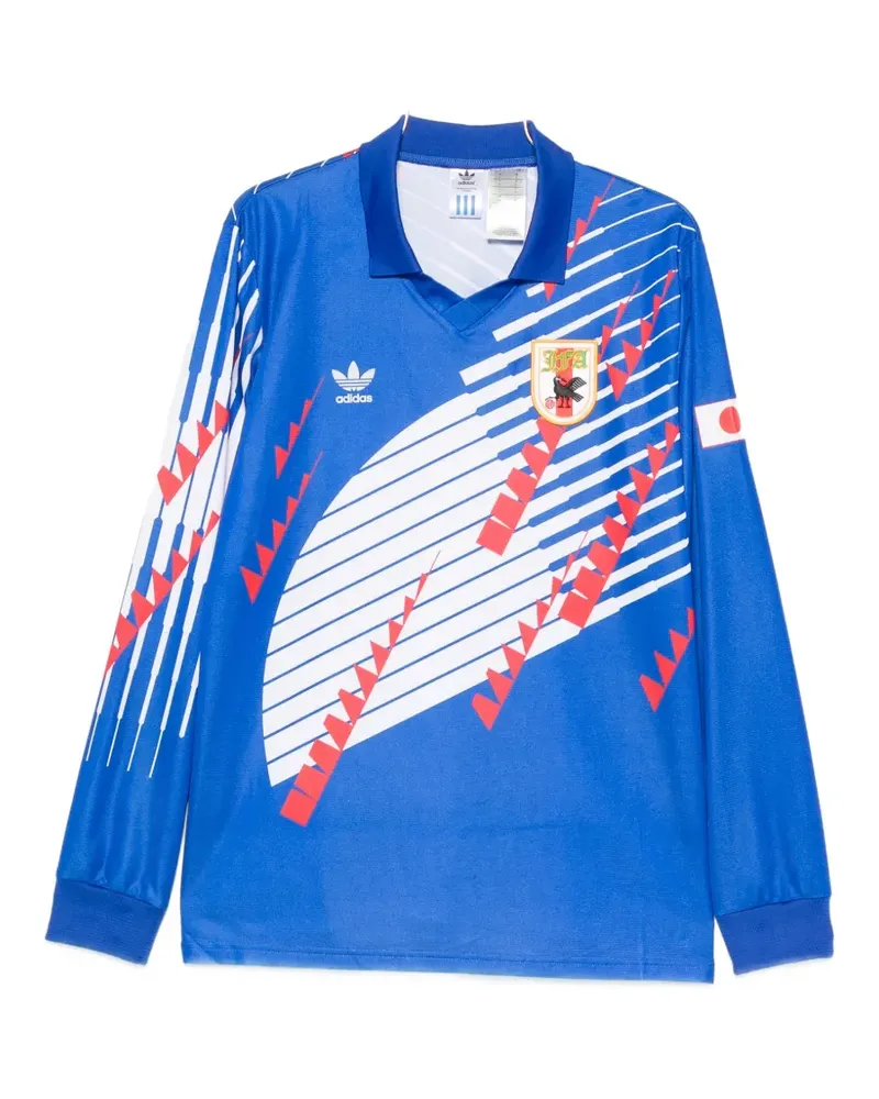 adidas graphic-print long-sleeve T-shirt - Blau Blau
