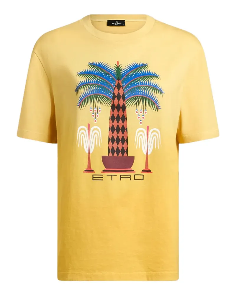 Etro x Agostino Iacurci T-Shirt mit Print - Gelb Gelb
