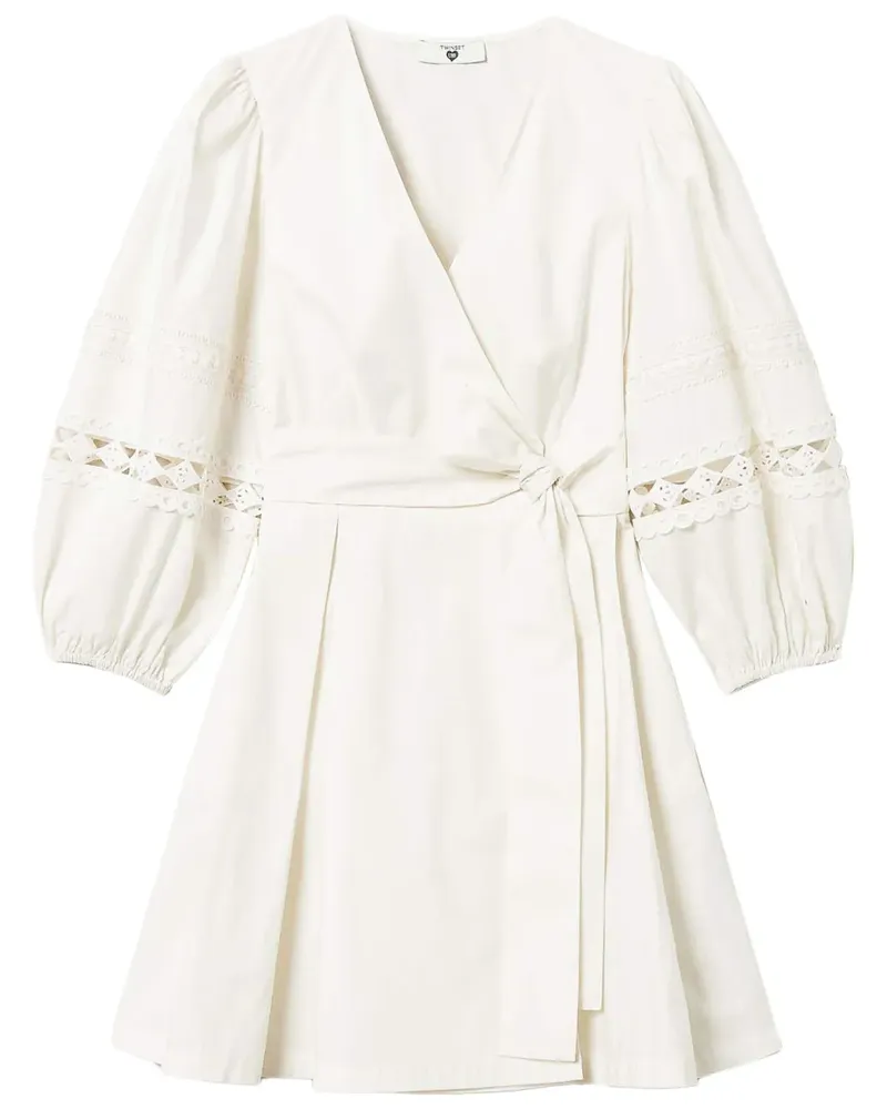 Twin-Set Minikleid aus Leinen - 00059_MADREPERLA 00059_madreperla