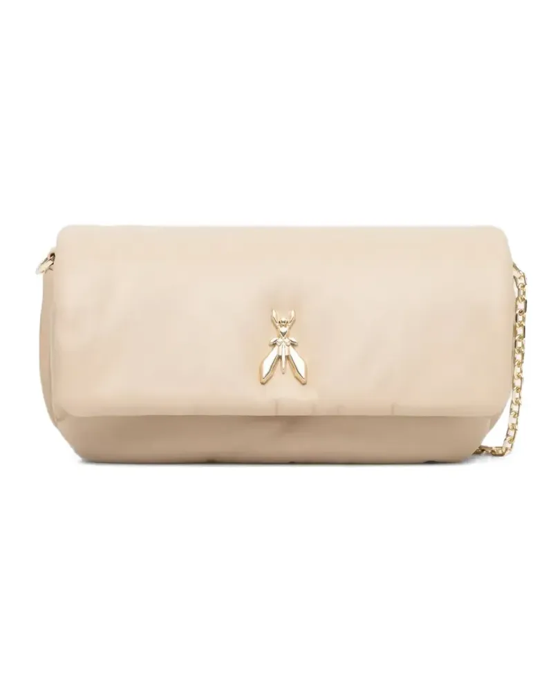 Patrizia Pepe Clutch mit Kettenriemen - Nude Nude