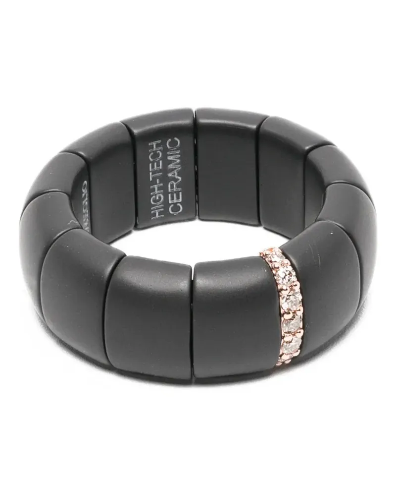 Roberto Demeglio extensible diamond ceramic ring - Schwarz Schwarz