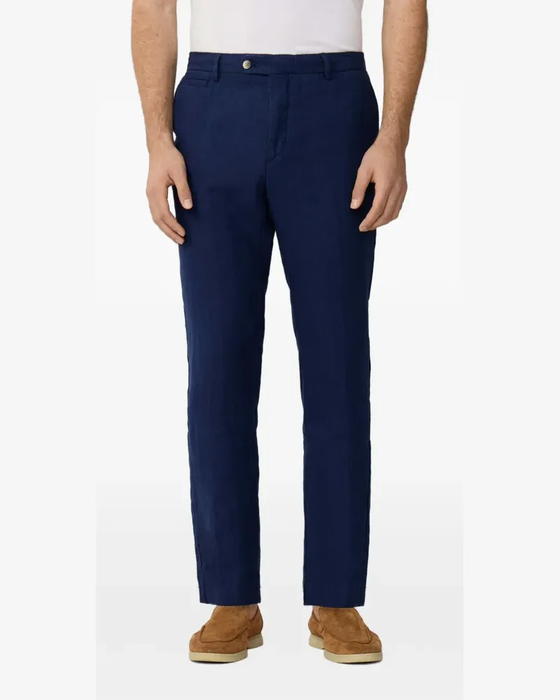 Hackett Kensington Hose aus Leinen - Blau Blau