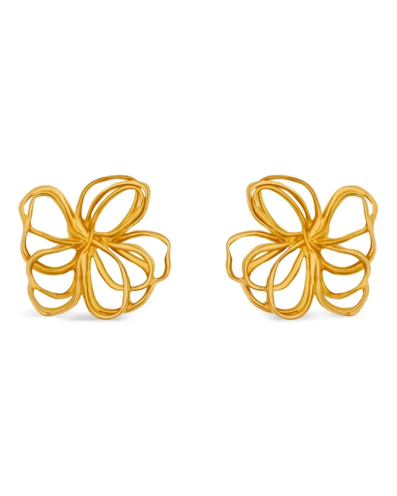 Oscar de la Renta Ohrringe mit Blumendesign - Gold Gold