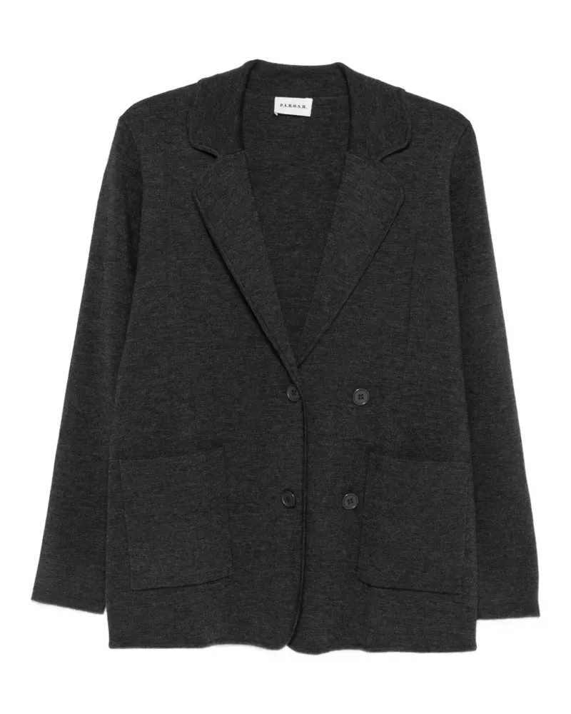 P.A.R.O.S.H. P.A.R.O H. double-breasted notched-lapels jacket - Grau Grau