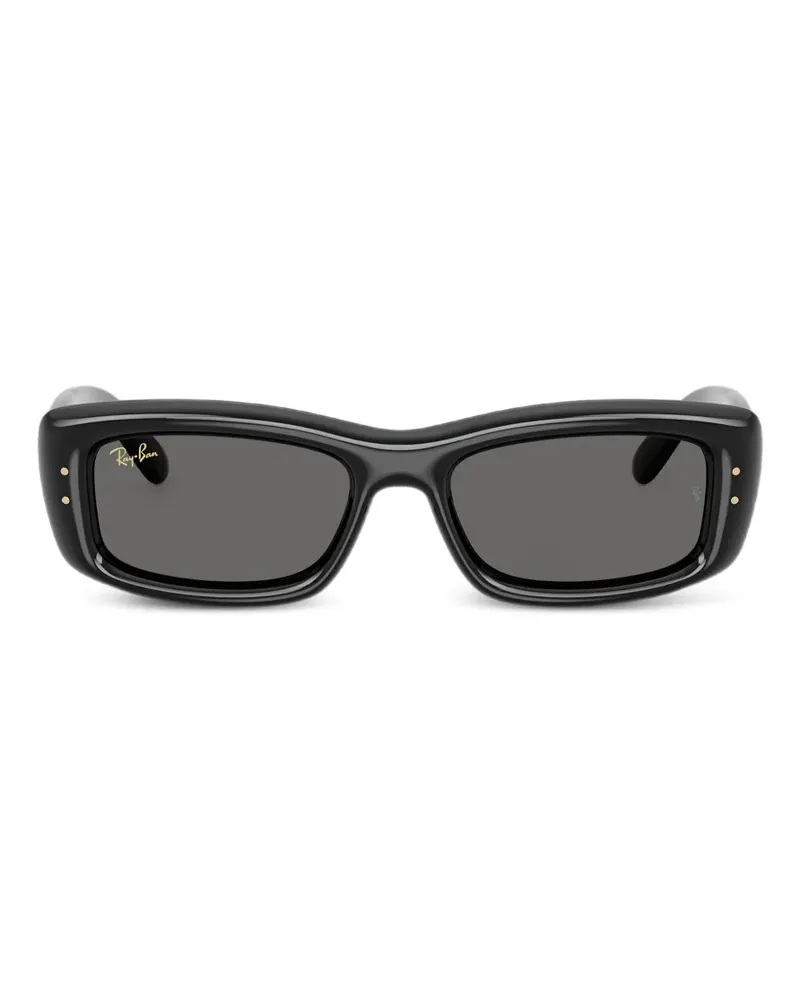 Ray Ban Sonnenbrille mit eckigem Gestell - Schwarz Schwarz