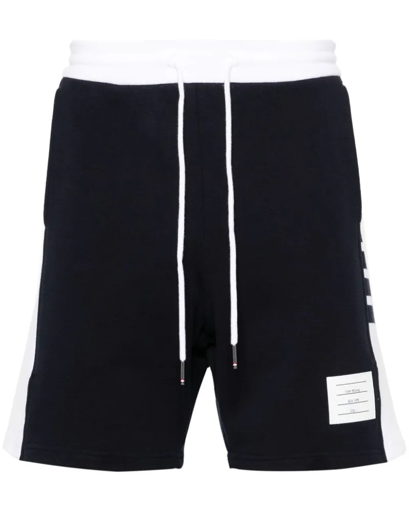 Thom Browne Halbhohe Joggingshorts - Blau Blau