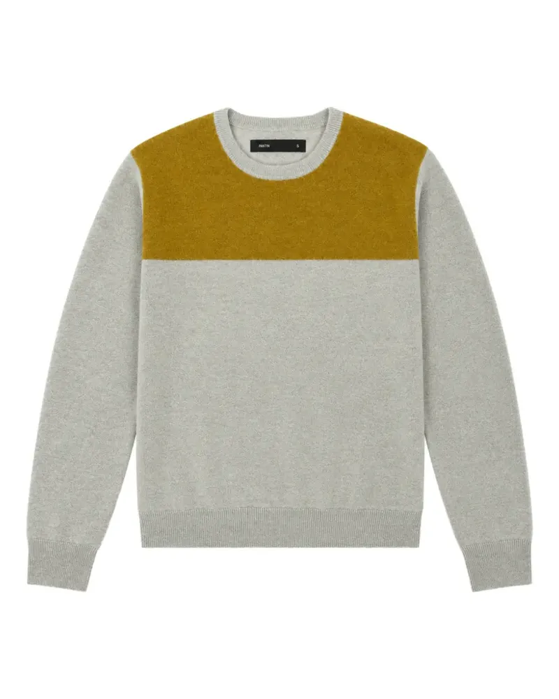 Frenckenberger Pullover in Colour-Block-Optik - Grau Grau