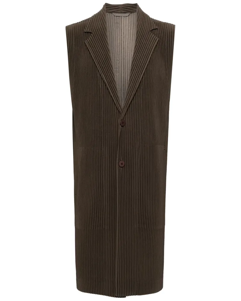 Issey Miyake Tailored Pleats 1 Weste - Braun Braun