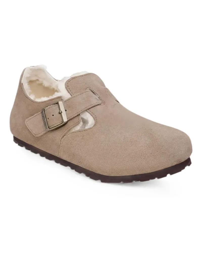 Birkenstock London Slipper aus Shearling - Nude Nude