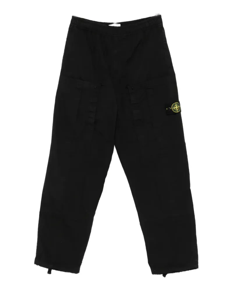 Stone Island Compass-patch cargo pants - Schwarz Schwarz