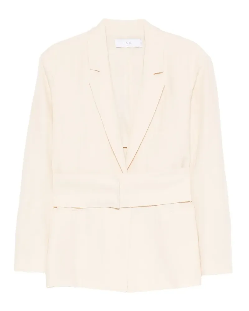 IRO belted peak-lapel single-breasted blazer - Nude Nude