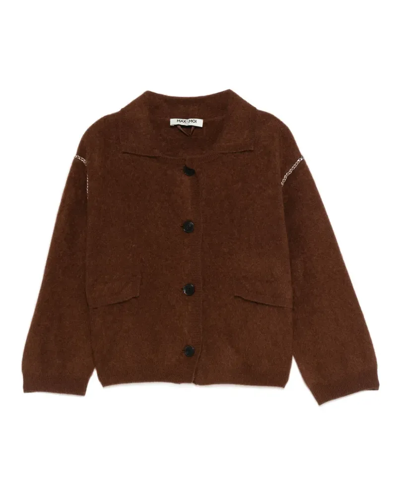 MAX&MOI Giselle Cardigan mit Knöpfen - Braun Braun