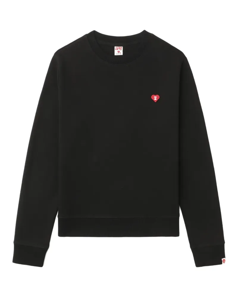 BAPE Pullover mit Applikation - Schwarz Schwarz
