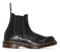 Vintage Stiefel mit runder Kappe - Schwarz
