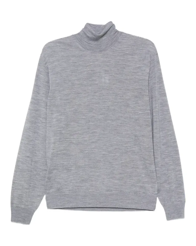 Canali Klassischer Rollkragenpullover - Grau Grau