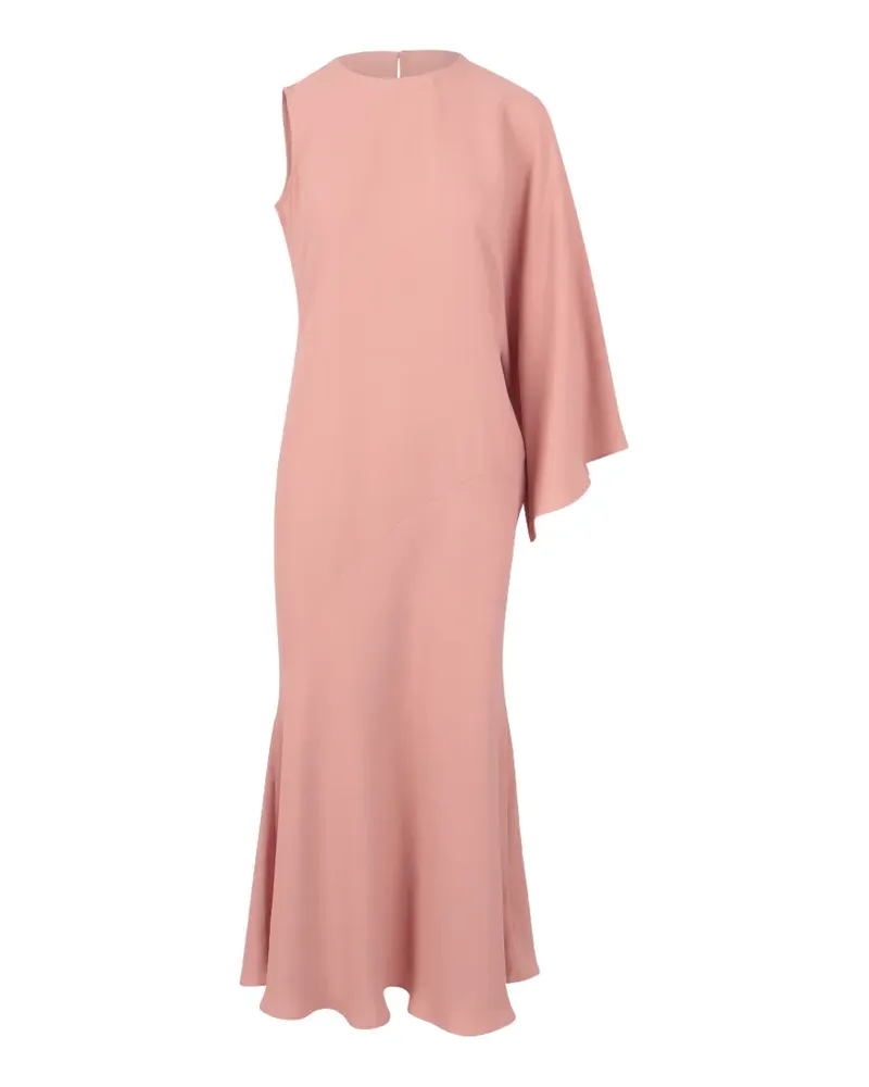 Gianluca Capannolo asymmetric cape-sleeve dress - Rosa Rosa